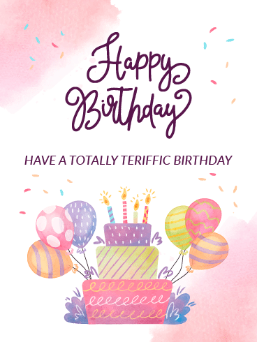 Terrific Birthday - Happy Birthday For Her Cards