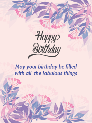 Filled With Fabulous Things - Happy Birthday For Her Cards