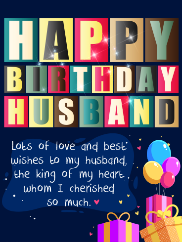 A Party With Love – HAPPY BIRTHDAY HUSBAND CARDS