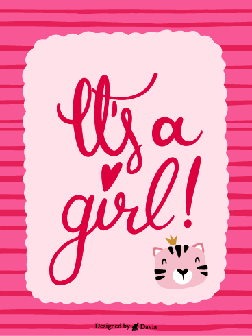 A Girl? – Baby Cards