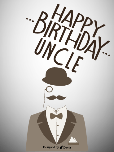 Man – Birthday For Uncle Cards