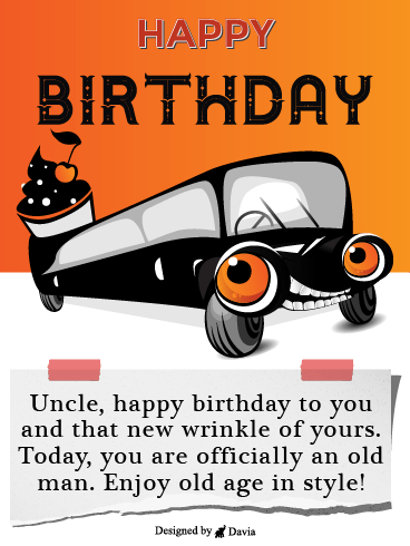Car – Birthday For Uncle Cards