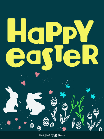 Bunny On A Date – Easter Day Cards