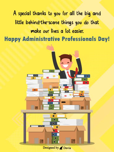 Admin For The Win – Happy Administrative Professionals Day Cards