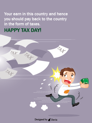 Chased By Taxes – Tax Day Cards