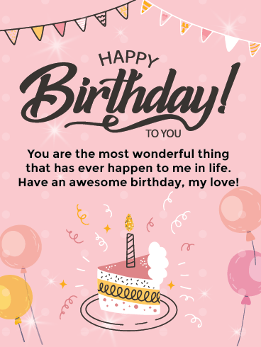You’re Wonderful- Happy Birthday For Her Cards