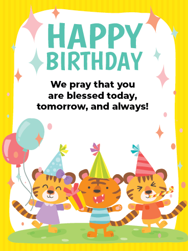 Happy Birthday For Kids Cards – You’re Blessed 