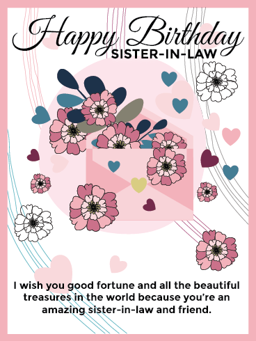 Amazing Sister & Friend – Happy Birthday Sister-in-Law Cards