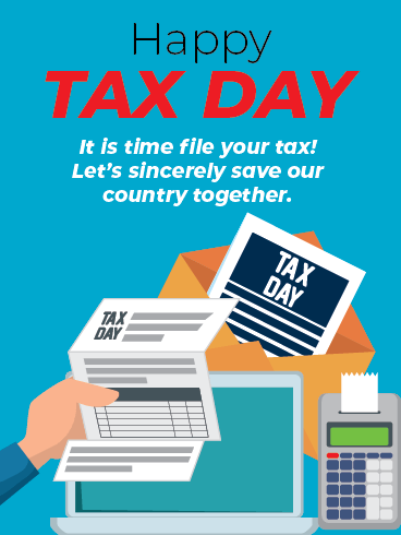 Save Our Country– Happy Tax Day Cards