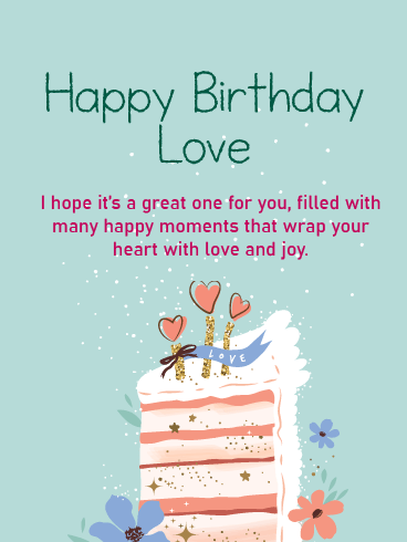 Wrap Your Heart With Love – Happy Birthday Love Cards