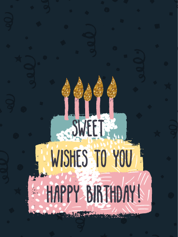 Sweet Wishes – Happy Birthday Wife Cards