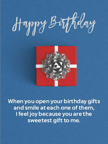 The Sweetest Gift – Happy Birthday Wife Cards