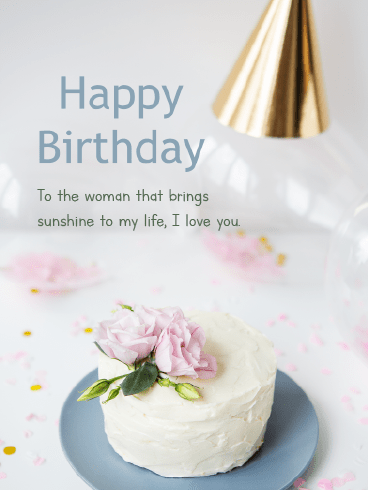 My Sunshine – Happy Birthday Wife Cards
