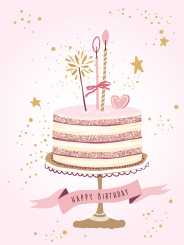 Lovely Cake – Happy Birthday Wife Cards