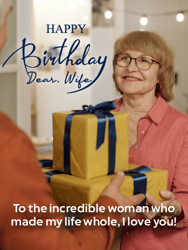 An Incredible Woman – Happy Birthday Wife Cards
