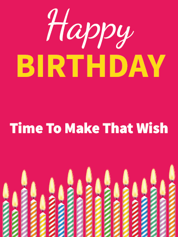 Make A Wish – Happy Birthday Everyone Cards