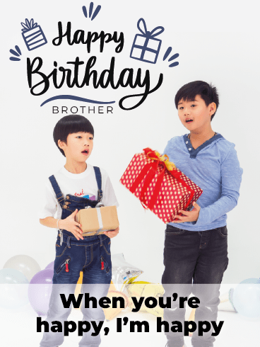 For You & Me –Happy Birthday Brother Cards