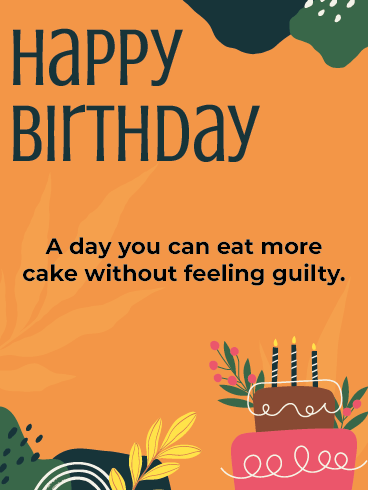 Eat More Cake –Newly Added BirthdayCards