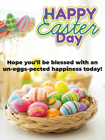 Bless With Happiness –Happy Easter Day Cards