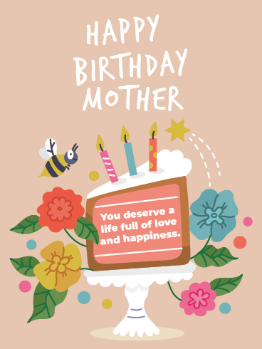 Love & Happiness –Happy Birthday Mother Cards