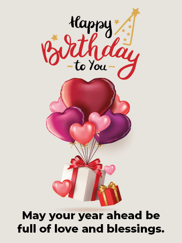 Love & Blessings –Happy Birthday For Lover Cards
