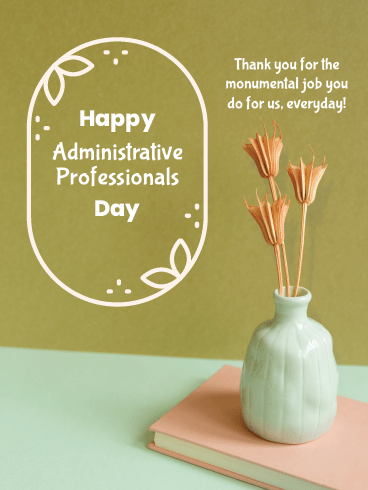 Thank You – Happy Admin Day Cards