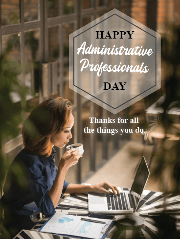 Thank You So Much – Happy Admin Day Cards