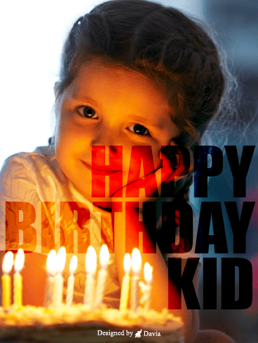 Smile  – Happy Birthday Kids Cards