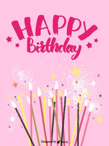 Shimmer  – Happy Birthday for Her Cards