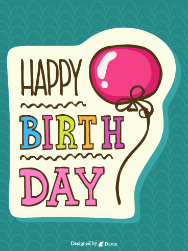 Cheerful  – Happy Birthday for Her Cards