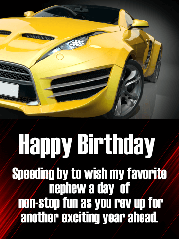 Have Non-Stop Fun! Happy Birthday Card for Nephew