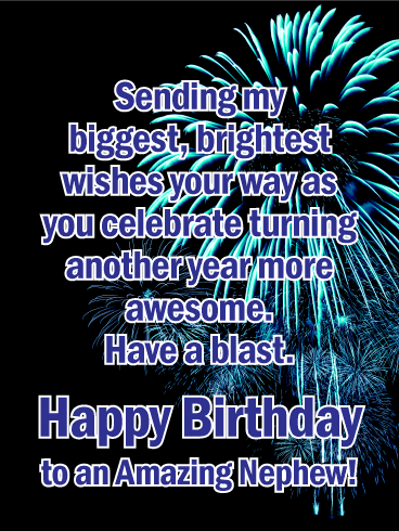 Have a Blast! Happy Birthday Card for Nephew