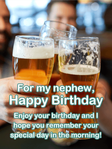 Enjoy Your Special Day - Happy Birthday Card for Nephew