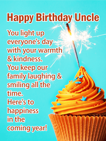 To Your Happiness - Happy birthday Card for Uncle