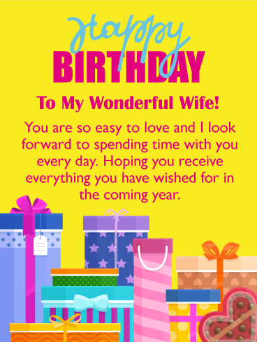 You are Easy to Love! Happy Birthday Card for Wife 