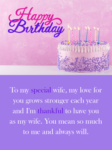 You Mean so Much! Happy Birthday Card for Wife