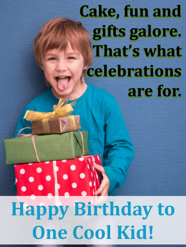 Stack of Presents – Birthday Card for Boys