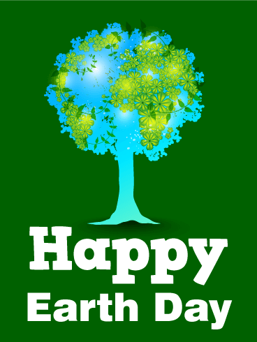 Happy Earth Day Tree Card