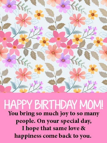 A Walking Miracle – HAPPY BIRTHDAY MOM CARDS