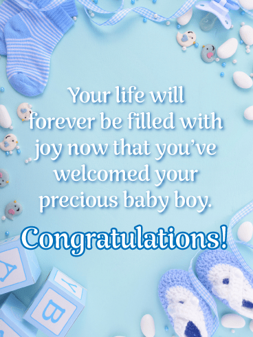 Forever Filled with Joy-Baby Card
