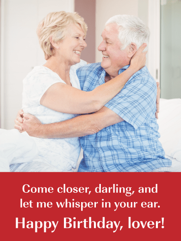 Whisper Sweet Nothings- Romantic Birthday Card for Husband
