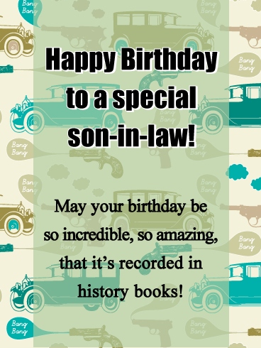 Never Go Out of Style - Happy Birthday Card for Son-in-Law