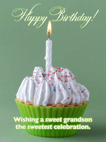 You Deserve to be Celebrated  - Happy Birthday Card for Grandson