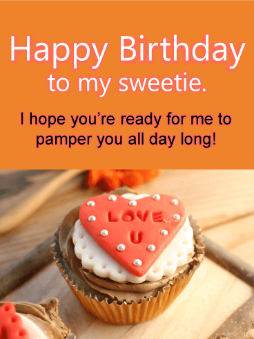 Love U Cupcake - Happy Birthday Card for Lovers