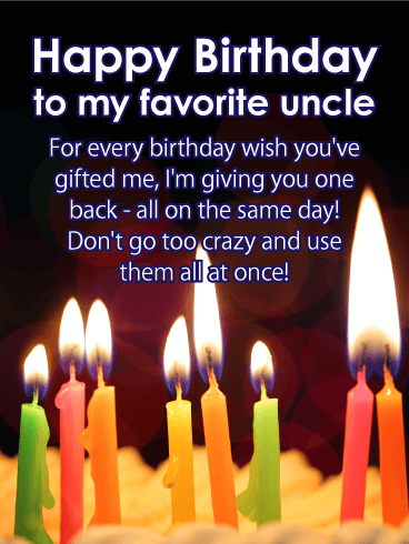 You've Done so Much - Happy Birthday Card for Uncle