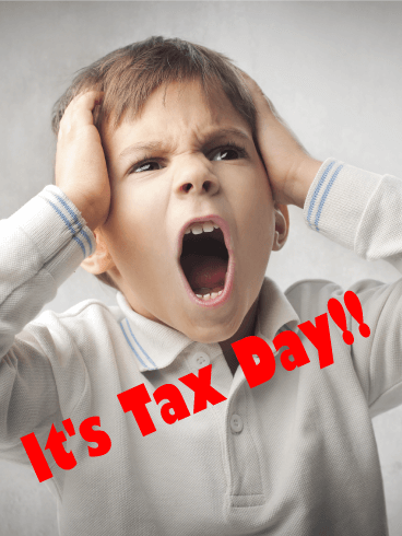 It's the Time! Tax Day Card